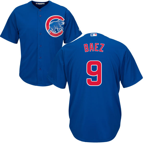 Javier Baez #9 Chicago Cubs Royal Cool Base Jersey Javier Baez #9 Chicago Cubs Royal Cool Base Jersey