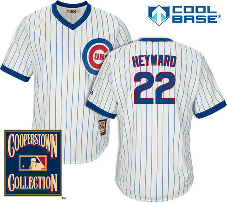 Jason Heyward #22 Chicago Cubs 1969 Cooperstown White Cool Base Jersey