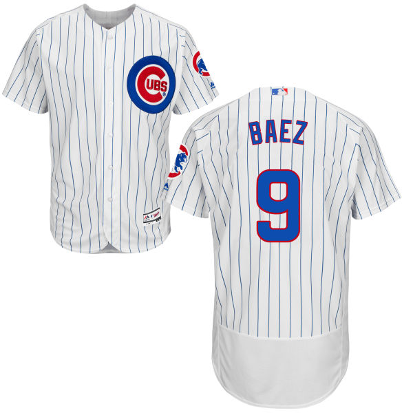 Javier Baez #9 Chicago Cubs White Authentic Collection Flexbase Jersey Javier Baez #9 Chicago Cubs White Authentic Collection Flexbase Jersey