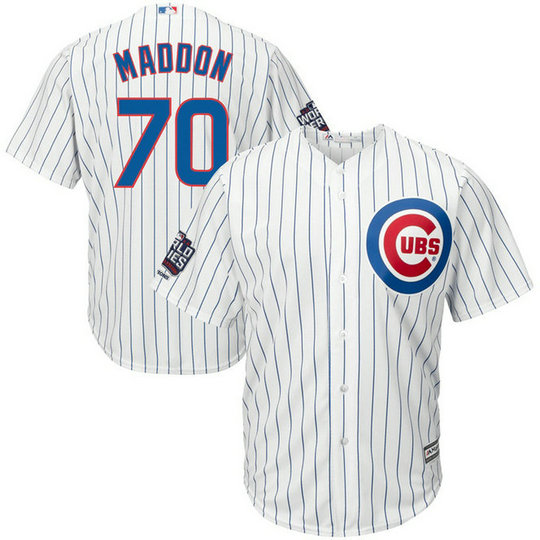 Chicago Cubs Joe Maddon #70 White Home 2016 World Series Champions Patch Cool Base Jersey