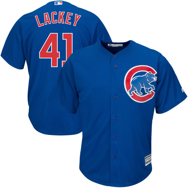 Chicago Cubs #41 John Lackey Royal Cool Base Authentic Player Jersey