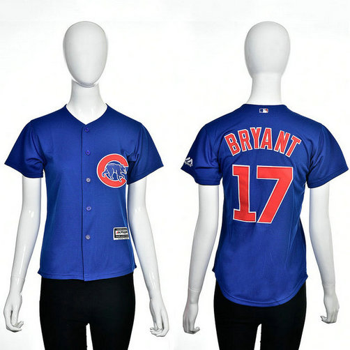 Women - Chicago Cubs #17 Kris Bryant Royal 2016 Cool Base Jersey Women - Chicago Cubs #17 Kris Bryant Royal 2016 Cool Base Jersey