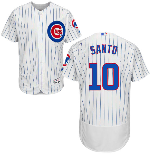 Ron Santo #10 Chicago Cubs Home White Authentic Collection Flexbase Player Jersey
