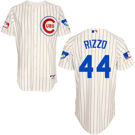 Chicago Cubs #44 Anthony Rizzo Authentic Cream 1969 Turn Back The Clock Jersey