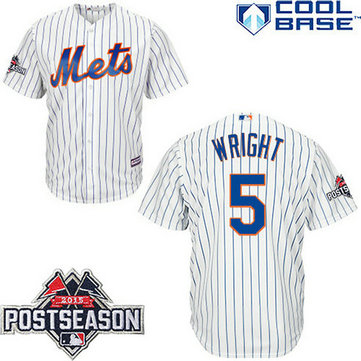 New York Mets #5 David Wright White Cool Base Home Jersey