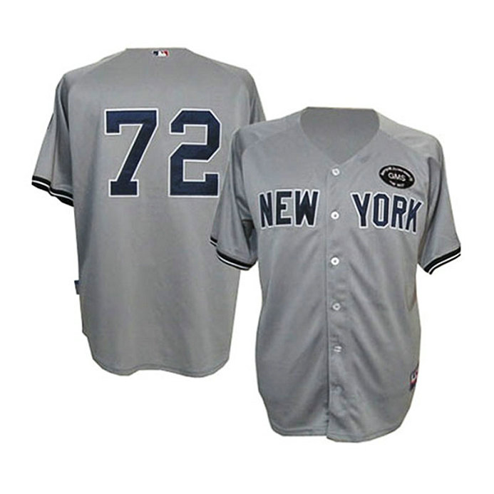 New York Yankees #72 Dellin Betances Grey GMS "The Boss" Cool Base Jersey