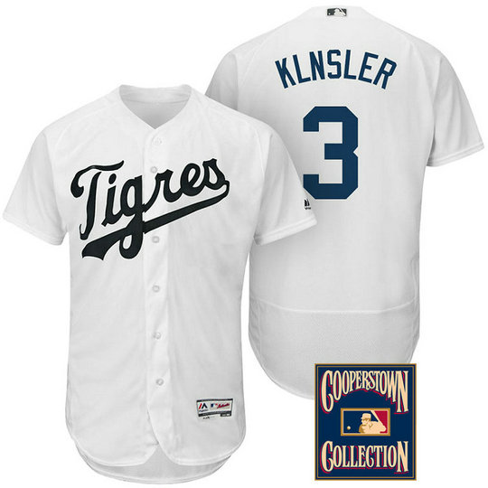 Detroit Tigers #3 Ian Klnsler White Flex Base Hispanic Heritage Player Jersey Detroit Tigers #3 Ian Klnsler White Flex Base Hispanic Heritage Player Jersey
