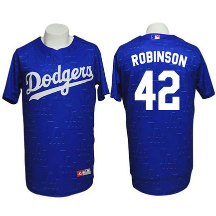 Los Angeles Dodgers #42 Jackie Robinson Conventional 3D Version Blue Jersey Los Angeles Dodgers #42 Jackie Robinson Conventional 3D Version Blue Jersey
