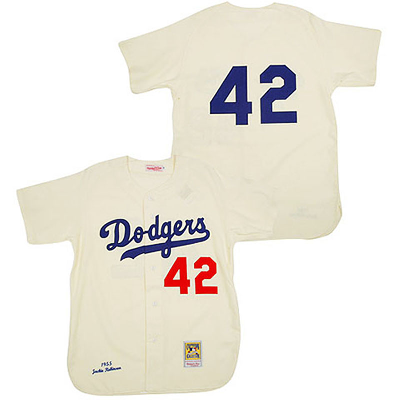 Los Angeles Dodgers #42 Jackie Robinson Cream Throwback Jersey Los Angeles Dodgers #42 Jackie Robinson Cream Throwback Jersey