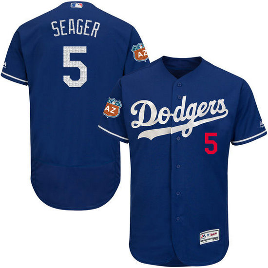 Los Angeles Dodgers #5 Corey Seager Royal Blue Flexbase Authentic On-Field Spring Jersey Los Angeles Dodgers #5 Corey Seager Royal Blue Flexbase Authentic On-Field Spring Jersey