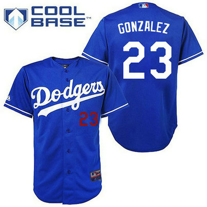 Los Angeles Dodgers #23 Adrian Gonzalez Authentic Royal Blue Cool Base Jersey Los Angeles Dodgers #23 Adrian Gonzalez Authentic Royal Blue Cool Base Jersey