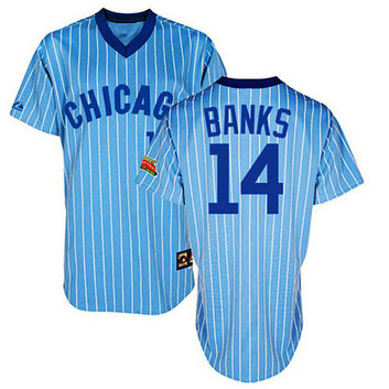 Chicago Cubs Ernie Banks Authentic Blue Throwback Jersey Chicago Cubs Ernie Banks Authentic Blue Throwback Jersey