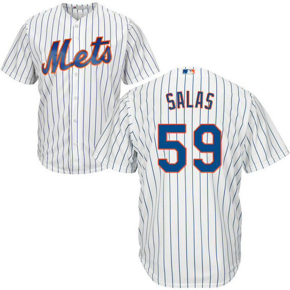 New York Mets Fernando Salas #59 Home White Authentic Collection Cool Base Jersey New York Mets Fernando Salas #59 Home White Authentic Collection Cool Base Jersey