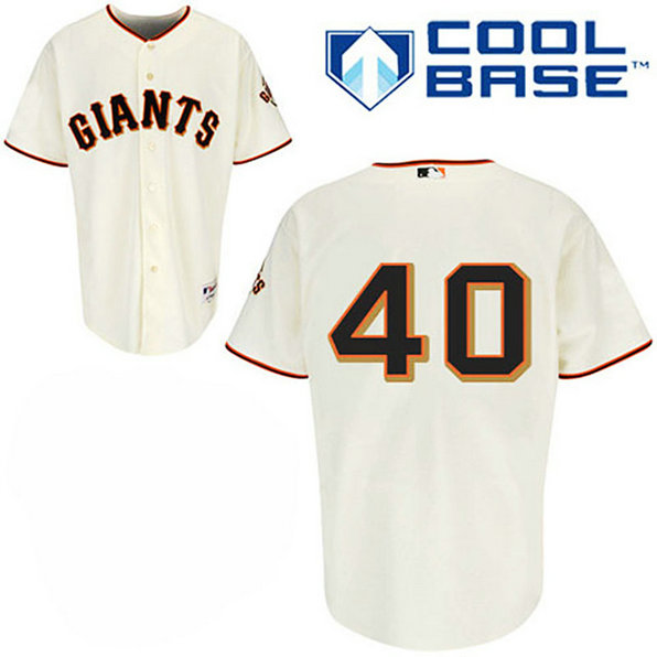 San Francisco Giants #40 Madison Bumgarner Cream Home Cool Base Jersey San Francisco Giants #40 Madison Bumgarner Cream Home Cool Base Jersey