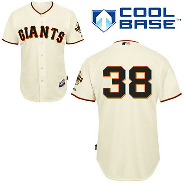San Francisco Giants #38 Brian Wilson Cool Base Cream Jersey San Francisco Giants #38 Brian Wilson Cool Base Cream Jersey