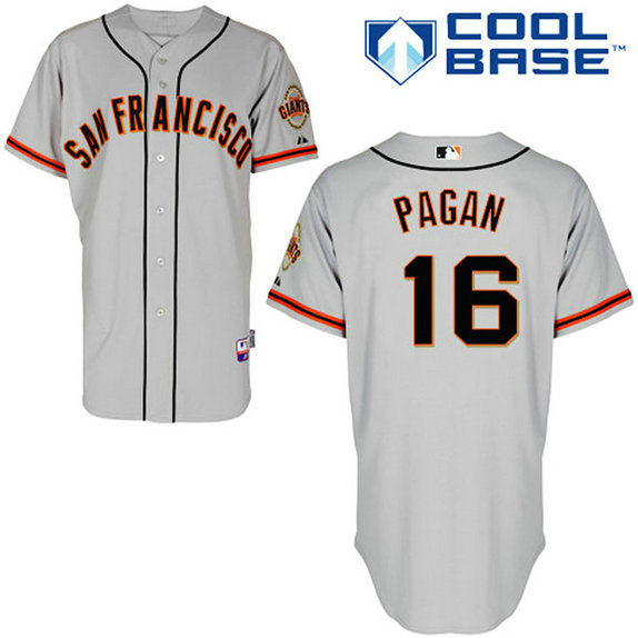 San Francisco Giants #16 Angel Pagan Authentic Grey Away Cool Base Jersey San Francisco Giants #16 Angel Pagan Authentic Grey Away Cool Base Jersey