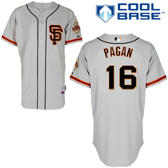 San Francisco Giants #16 Angel Pagan Authentic Grey Alternate Cool Base Jersey San Francisco Giants #16 Angel Pagan Authentic Grey Alternate Cool Base Jersey
