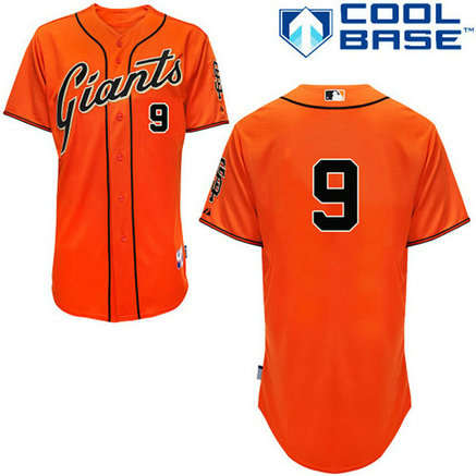 San Francisco Giants #9 Brandon Belt Authentic Orange Alternate Cool Base Jersey San Francisco Giants #9 Brandon Belt Authentic Orange Alternate Cool Base Jersey