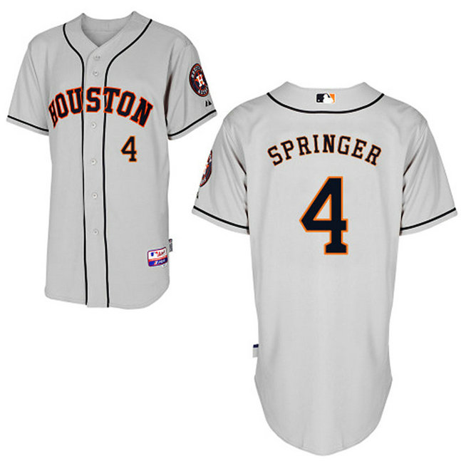 Houston #4 George Springer Cool Base Jersey