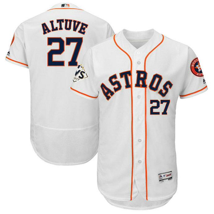 Houston Astros Jose Altuve #27 White 2017 World Series Bound Flex Base Jersey Houston Astros Jose Altuve #27 White 2017 World Series Bound Flex Base Jersey