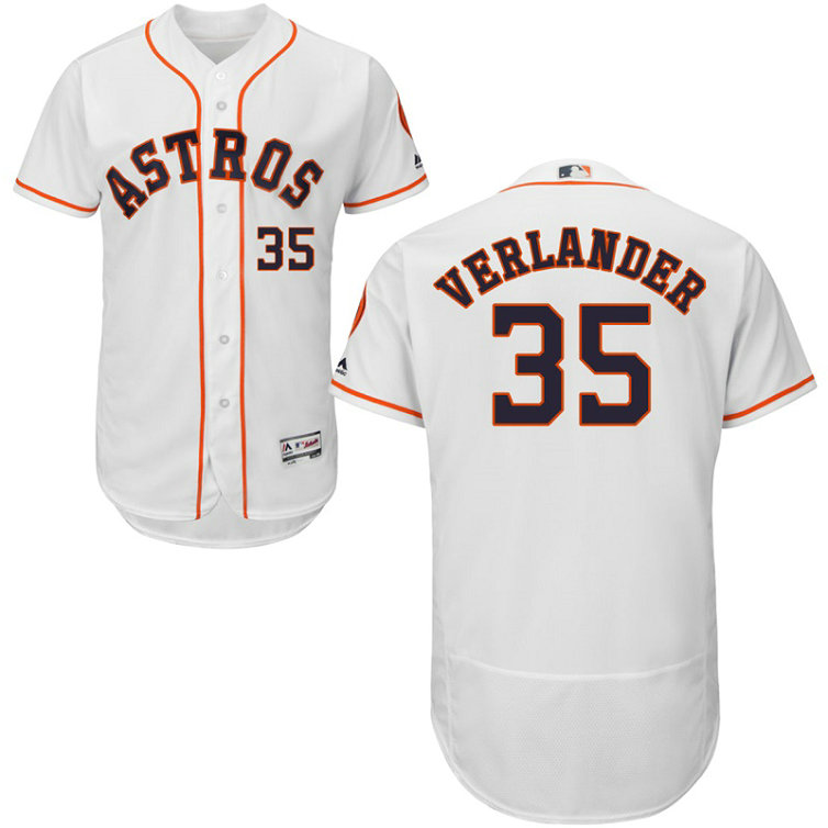 Houston Astros Justin Verlander #35 White Authentic Home Flex Base Jersey Houston Astros Justin Verlander #35 White Authentic Home Flex Base Jersey