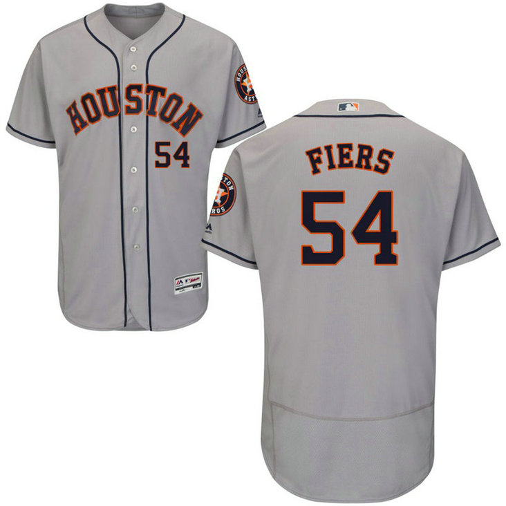 Houston Astros Mike Fiers #54 Grey Road Flex Base Jersey Houston Astros Mike Fiers #54 Grey Road Flex Base Jersey