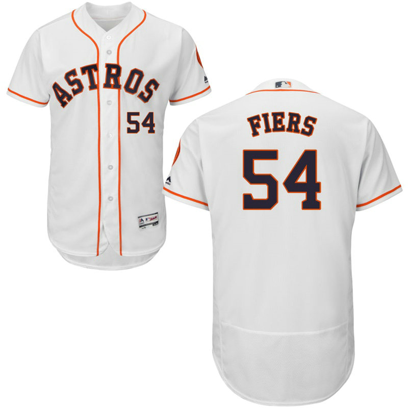 Houston Astros Mike Fiers #54 White Home Flex Base Jersey Houston Astros Mike Fiers #54 White Home Flex Base Jersey