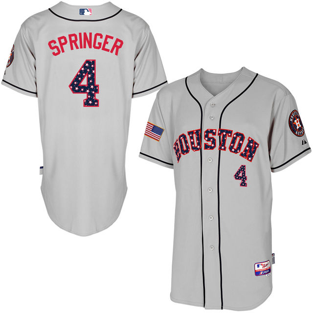 Houston Astros Robinson Cano #4 Grey 2016 Independence Day Stars & Stripes Authentic Cool Base Jersey Houston Astros Robinson Cano #4 Grey 2016 Independence Day Stars & Stripes Authentic Cool Base Jersey