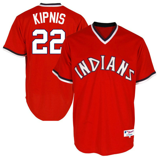 Cleveland Indians #22 Jason Kipnis Red Throwback Turn Back the Clock Authentic Player Jersey Cleveland Indians #22 Jason Kipnis Red Throwback Turn Back the Clock Authentic Player Jersey