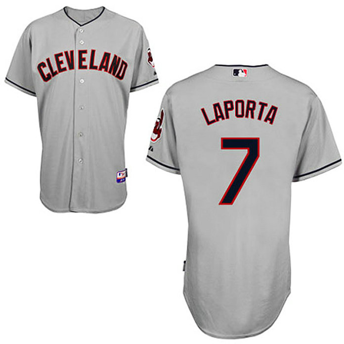 Cleveland Indians #7 Matt LaPorta Grey Away Cool Base Jersey