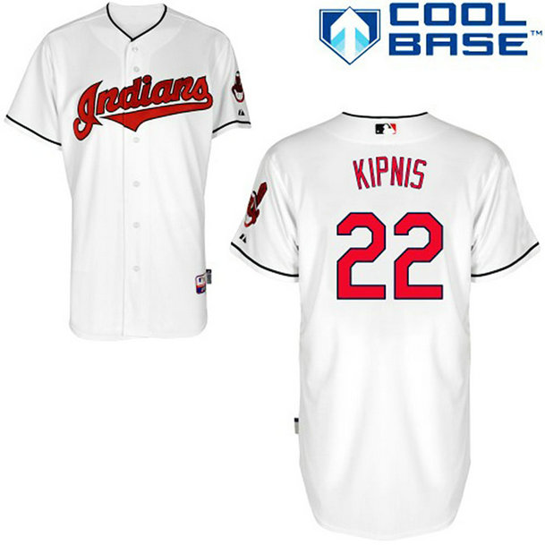 Cleveland Indians #22 Jason Kipnis Authentic White Home Cool Base Jersey