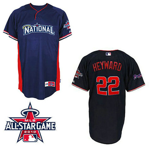 Atlanta Braves #22 Jason Heyward National League 2010 All Star BP Blue Jersey Atlanta Braves #22 Jason Heyward National League 2010 All Star BP Blue Jersey