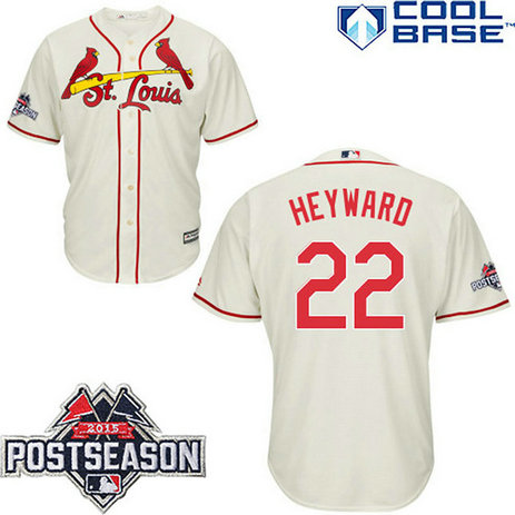 St. Louis Cardinals #22 Jason Heyward Beige Cool Base Alternate Jersey
