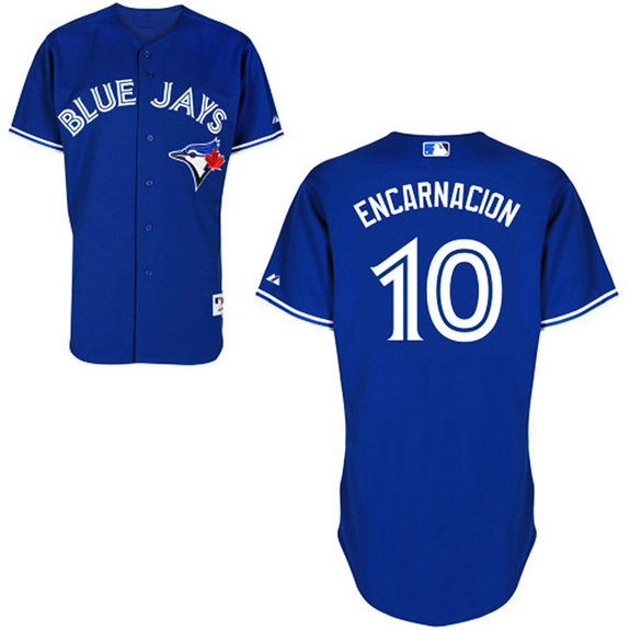 Toronto Blue Jays #10 Edwin Encarnacion Authentic Royal Blue Alternate Jersey Toronto Blue Jays #10 Edwin Encarnacion Authentic Royal Blue Alternate Jersey