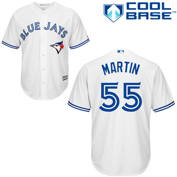 Toronto Blue Jays #55 Russell Martin Authentic White Home Jersey