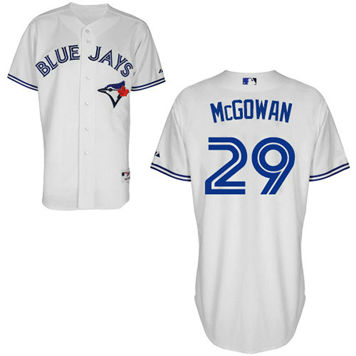 Toronto Blue Jays #29 Dustin McGowan Authentic White Home Jersey