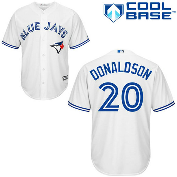 Toronto Blue Jays #20 Josh Donaldson Authentic White Home Jersey