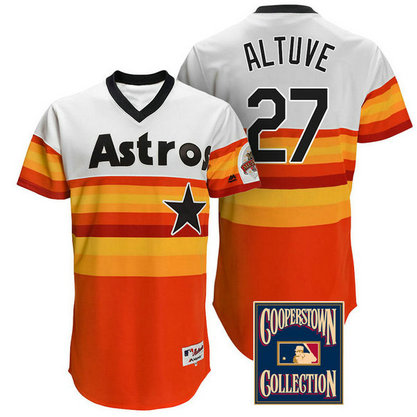 Jose Altuve #27 Houston Astros Multi Throwback Turn Back The Clock Jersey Jose Altuve #27 Houston Astros Multi Throwback Turn Back The Clock Jersey