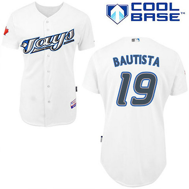 YOUTH Toronto Blue Jays #19 Jose BautistaWhite New Cool Base Jersey YOUTH Toronto Blue Jays #19 Jose BautistaWhite New Cool Base Jersey