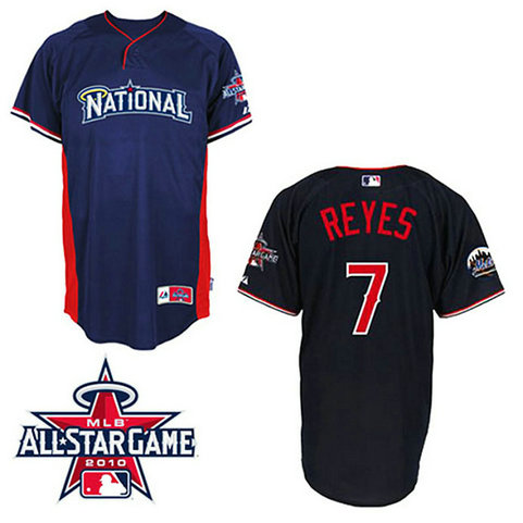 New York Mets #7 Jose Reyes National League 2010 All Star BP Blue Jersey New York Mets #7 Jose Reyes National League 2010 All Star BP Blue Jersey