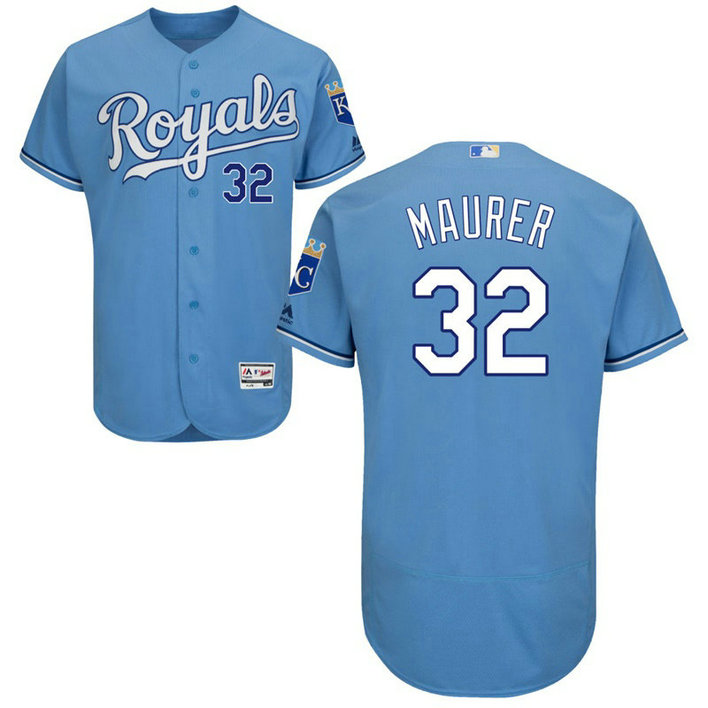 Kansas City Royals Brandon Maurer #32 Blue Alternate Flex Base Jersey Kansas City Royals Brandon Maurer #32 Blue Alternate Flex Base Jersey