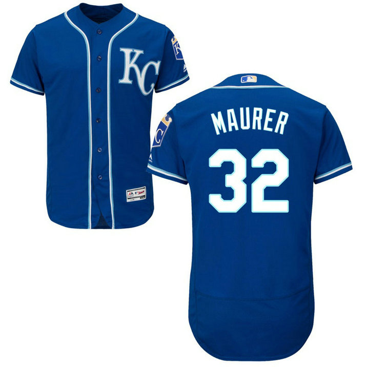 Kansas City Royals Brandon Maurer #32 Royal Alternate Flex Base Jersey Kansas City Royals Brandon Maurer #32 Royal Alternate Flex Base Jersey