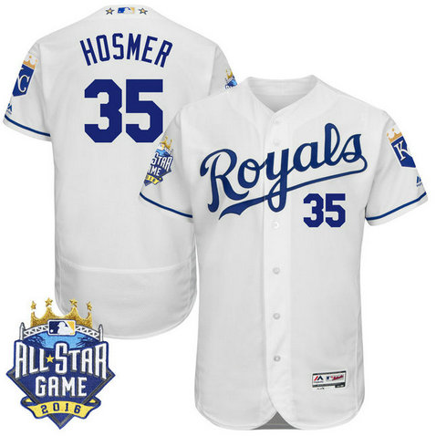Kansas City Royals Eric Hosmer #35 White 2016 All-Star Game MVP Flex Base Jersey