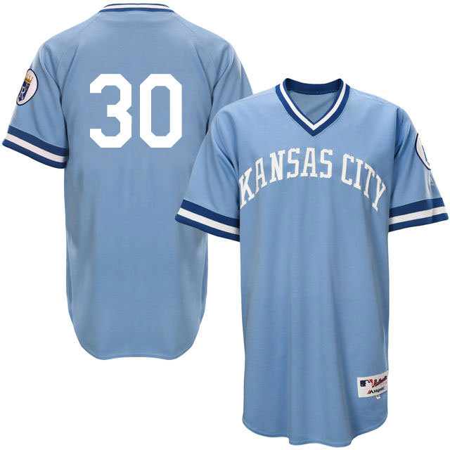 Kansas City Royals Yordano Ventura #30 Light Blue 1976 Turn Back the Clock Authentic Player Jersey Kansas City Royals Yordano Ventura #30 Light Blue 1976 Turn Back the Clock Authentic Player Jersey