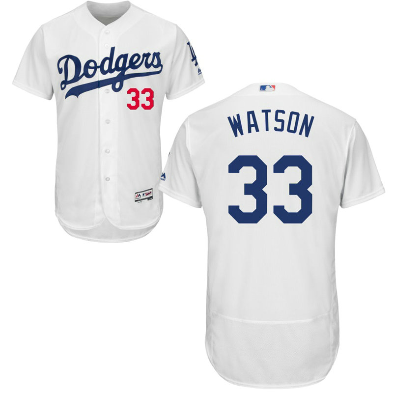 Los Angeles Dodgers Tony Watson #33 White Home Flex Base Jersey