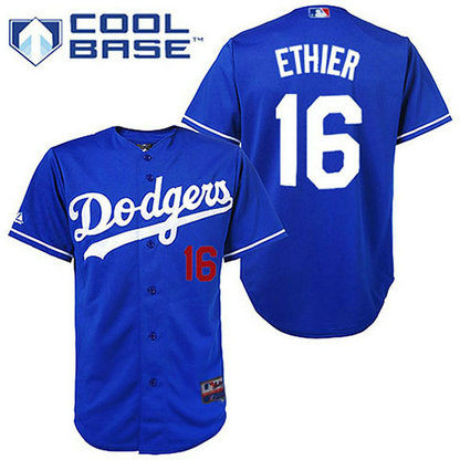 Los Angeles Dodgers #16 Andre Ethier Blue Cool Base Jersey Los Angeles Dodgers #16 Andre Ethier Blue Cool Base Jersey
