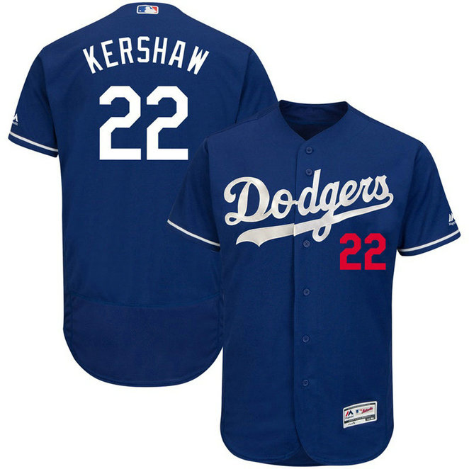 Los Angeles Dodgers Clayton Kershaw #22 Royal Authentic Fashion Flex Base Jersey Los Angeles Dodgers Clayton Kershaw #22 Royal Authentic Fashion Flex Base Jersey