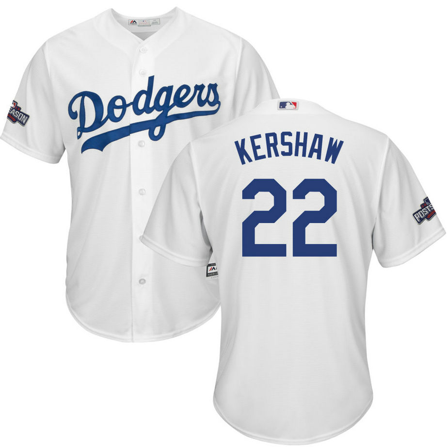 Los Angeles Dodgers Clayton Kershaw #22 NL West Division Champions White 2016 Postseason Patch Cool Base Jersey Los Angeles Dodgers Clayton Kershaw #22 NL West Division Champions White 2016 Postseason Patch Cool Base Jersey