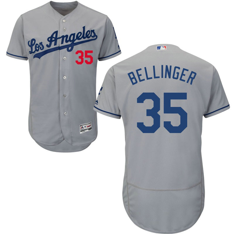 Los Angeles Dodgers Cody Bellinger #35 Grey Road Flex Base Jersey Los Angeles Dodgers Cody Bellinger #35 Grey Road Flex Base Jersey