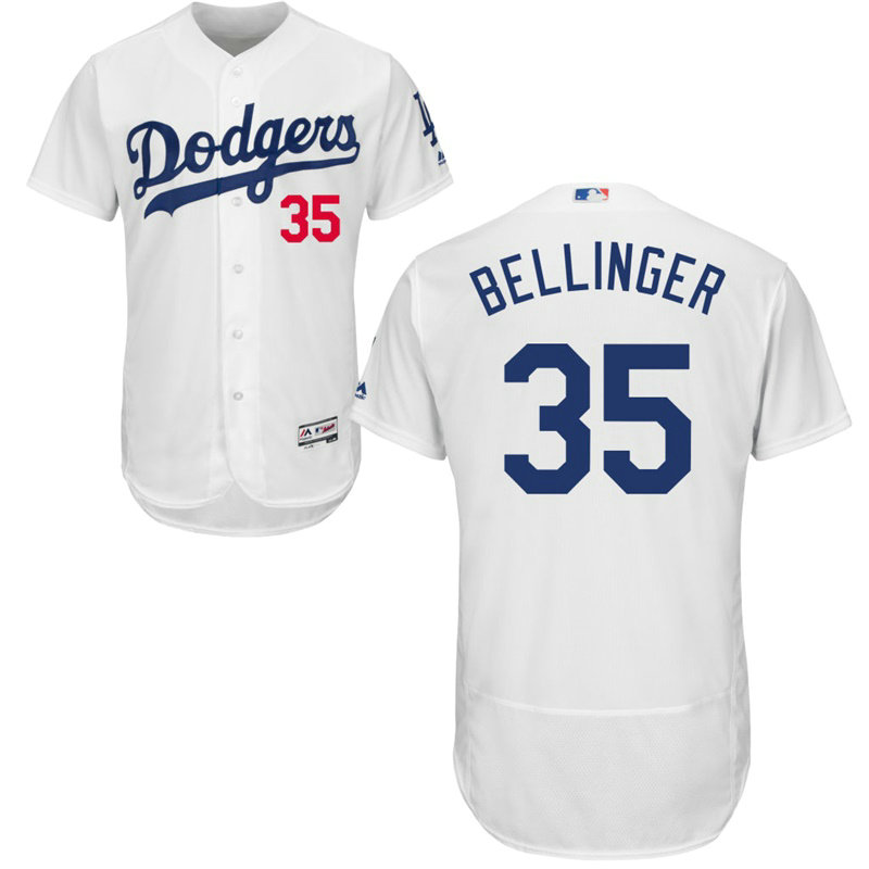 Los Angeles Dodgers Cody Bellinger #35 White Home Flex Base Jersey